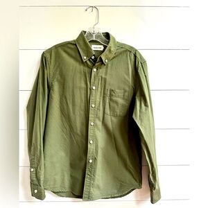 Taylor Stitch Olive Green Jack Oxford Shirt